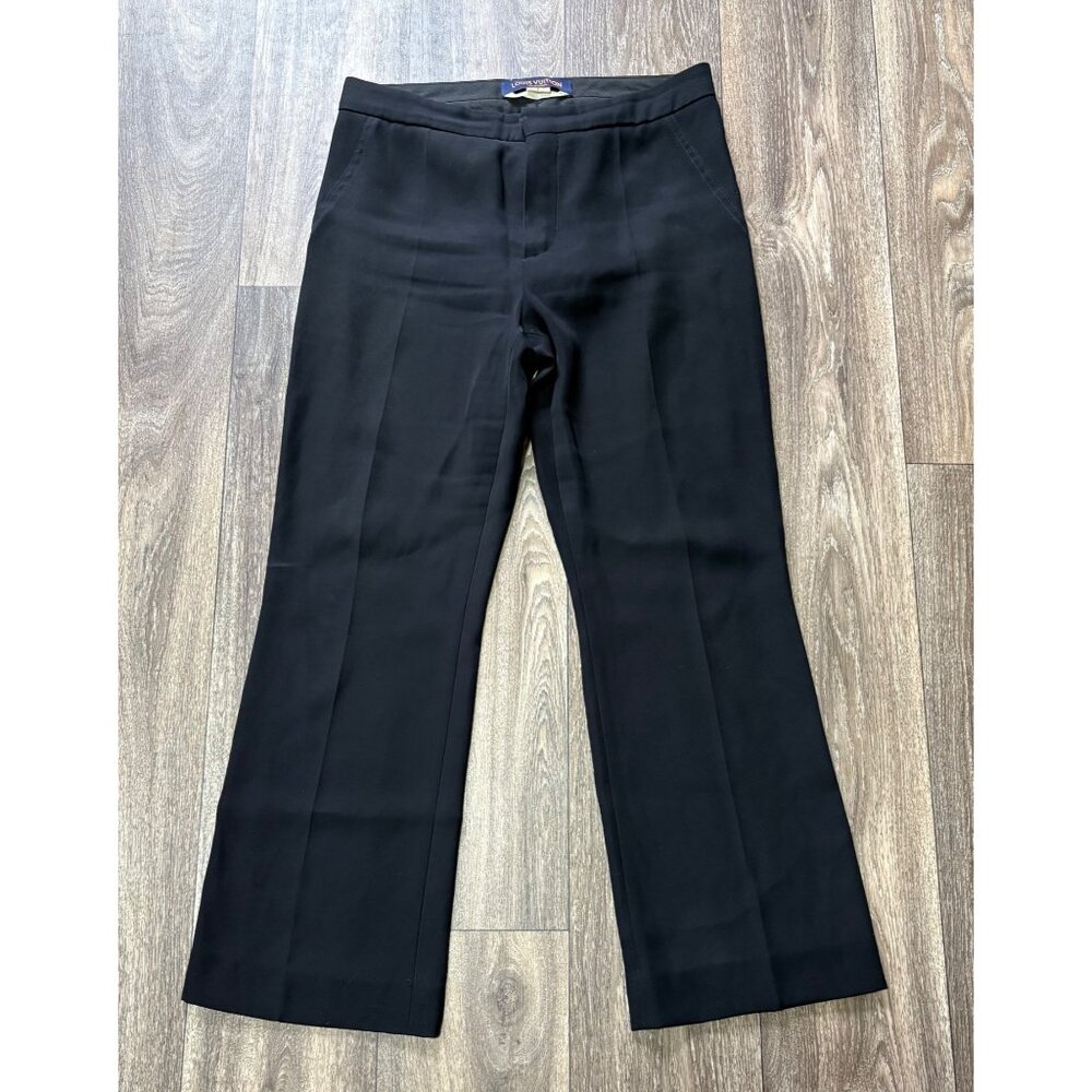 Louis Vuitton Uniform Dress Pants Women’s EU 38 Black Straight Career